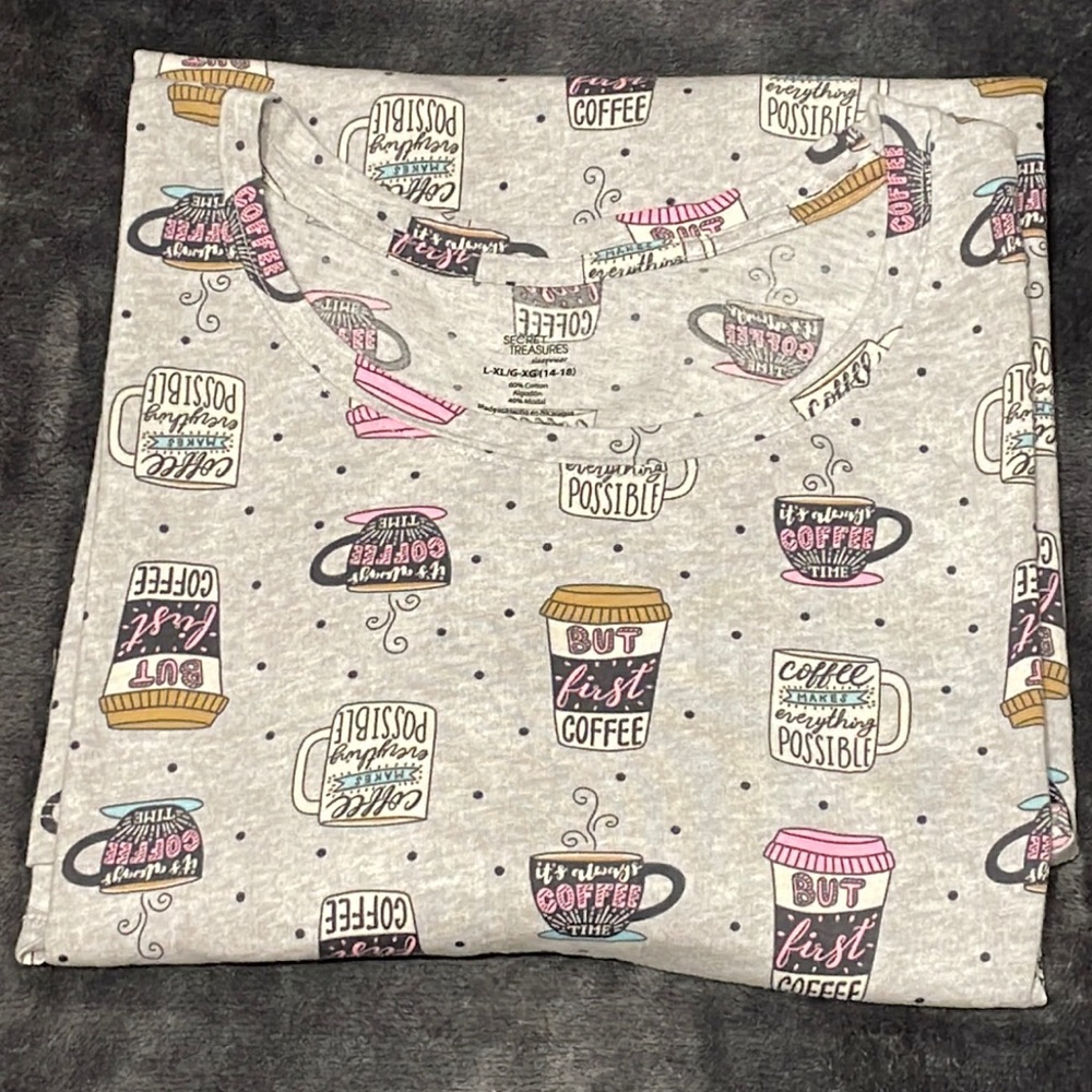 Coffee Time ☕️ Night Gown L/XL